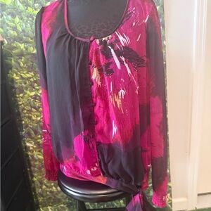 Elegant Women's Pink and Black Top p46